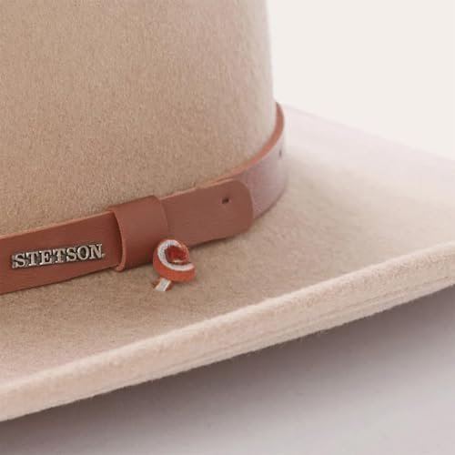 Stetson Men's Santa Fe Crushable Wool Hat (Black, Large)