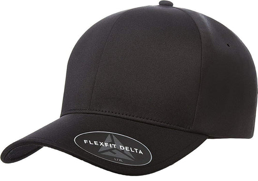 Flexfit Unisex Adult Delta Seamless Carbon Cap, Black, XX-Large