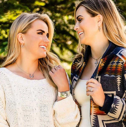 Montana Silversmiths Heartfelt Faith Cross Earrings - ER5699