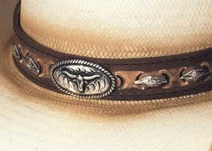 Bullhide "Little Big Horn" Distressed 50X Panama Straw Western Hat 2412N