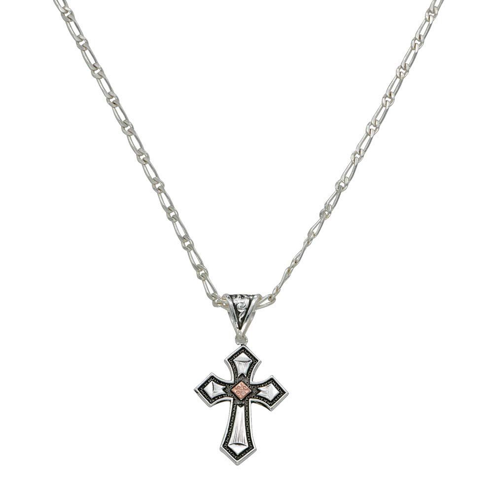 Montana Silversmiths Western Lifestyle Men's Cross Necklace