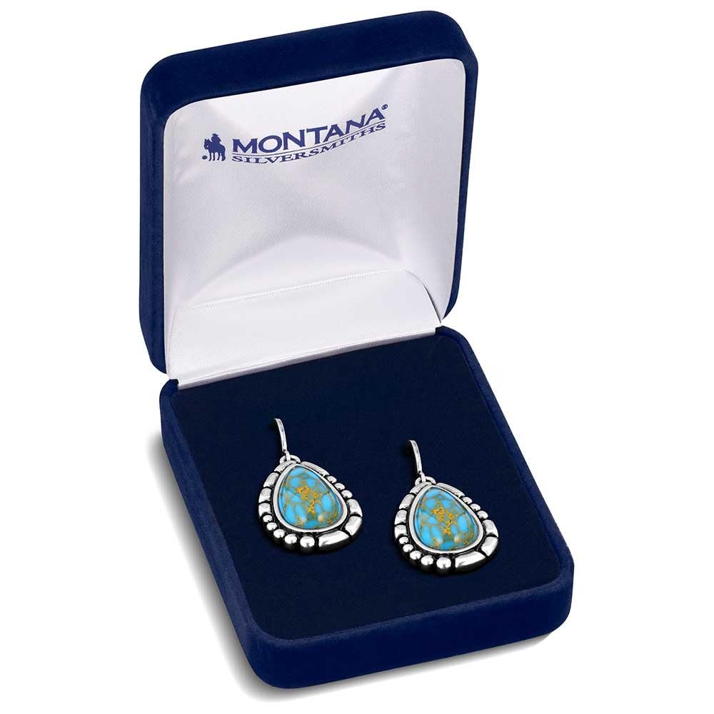 Montana Silversmiths Western Lifestyle Crafted Turquoise Drop/Dangle Earrings