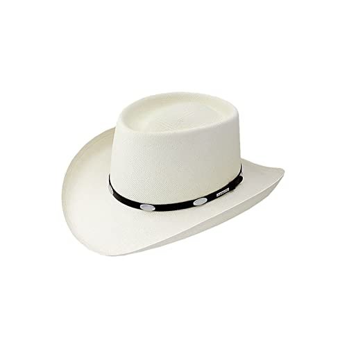 Stetson 10X Royal Flush Straw Cowboy Hat (US, Numeric, 6 7/8, Natural)