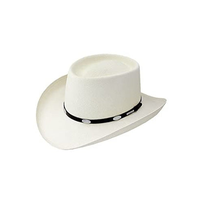Stetson 10X Royal Flush Straw Cowboy Hat (US, Numeric, 6 7/8, Natural)
